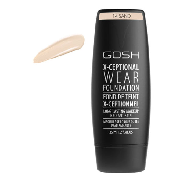 Gosh X-Ceptional Wear Foundation Langanhaltendes Make-up 14 Sand 35ml
