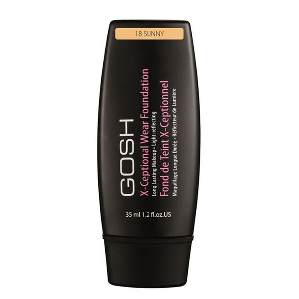 Gosh X-Ceptional Wear Foundation Long Lasting Makeup 18 Sunny 35ml Jag Couture Beauty