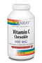 Solaray Vitamina C 500 Mg Sabor Cereza 100 Comp - Jag Couture Beauty