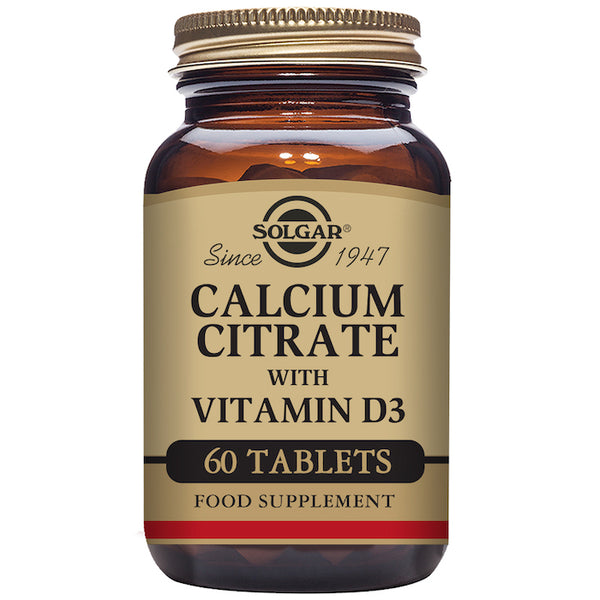 Solgar Calcium Citrate With Vitamin D3 60 Tablets - Jag Couture Beauty