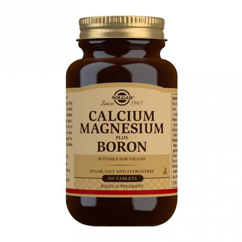 Solgar Calcium Magnesium Plus Boron 100 Tablets - Jag Couture Beauty