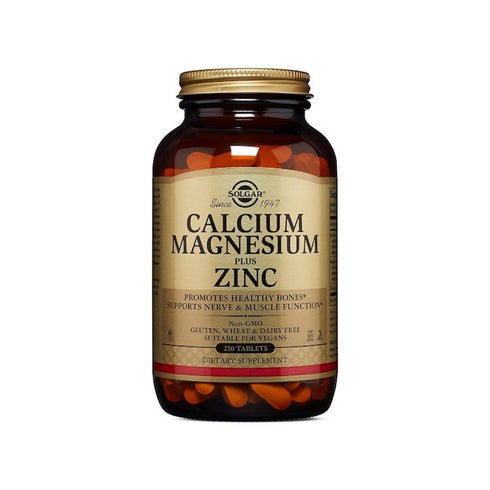 Solgar Calcium Magnesium Plus Zinc 250 Tablets