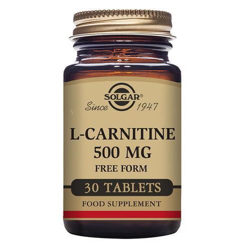 Solgar L-Carnitina 500mg 30 Tablets - Jag Couture Beauty