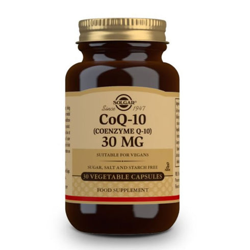 Solgar Coenzyme Q-10 30mg 30 Capsules - Jag Couture Beauty