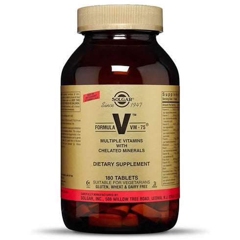 Solgar VM-75 180 Tablets - Jag Couture Beauty
