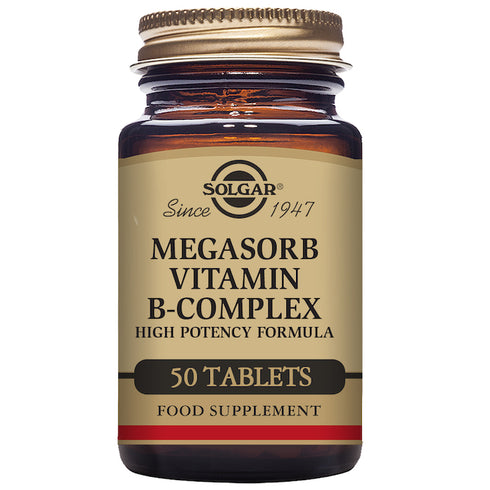 Solgar Megasorb Vitamin B-Complex 50 Tablets - Jag Couture Beauty
