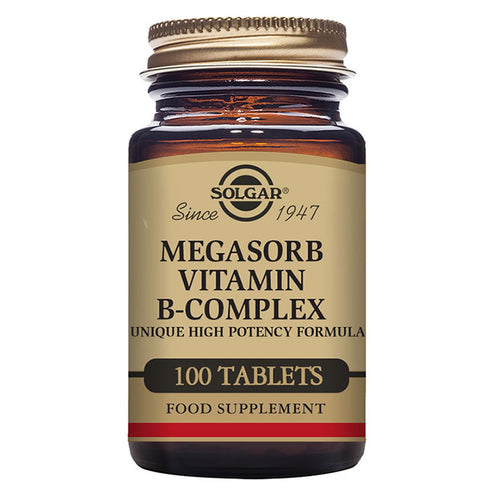 Solgar Megasorb B Complex 50 100 Tablets - Jag Couture Beauty