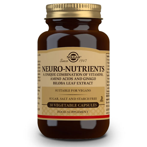 Solgar Neuro Nutrients 30 Capsules - Jag Couture Beauty