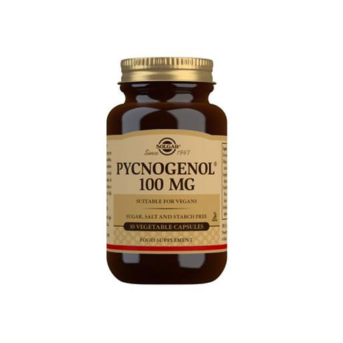 Solgar Pycnogenol 100mg 30 Capsules - Jag Couture Beauty