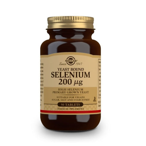 Solgar Selenium In Yeast 200mcg 50 Tablets Jag Couture Beauty