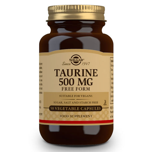 Solgar Taurine 500mg 50 Capsules - Jag Couture Beauty