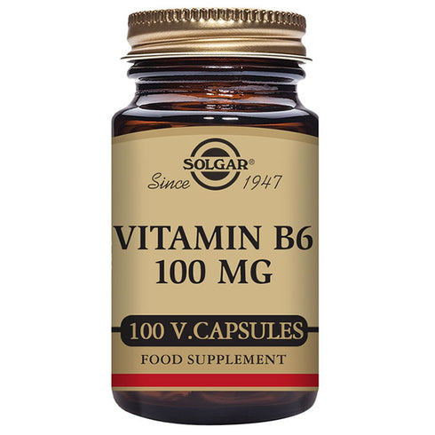 Solgar Vitamin B6 100mg 100 Capsules - Jag Couture Beauty