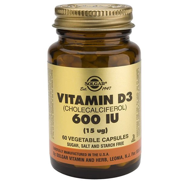 Solgar Vitamin D3 600UI 15cmg 60 Capsules Jag Couture Beauty