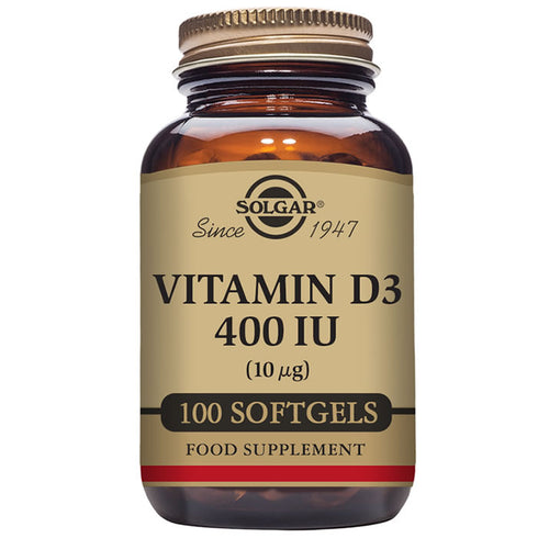 Solgar Vitamin D3 400 IU 100 Capsules - Jag Couture Beauty
