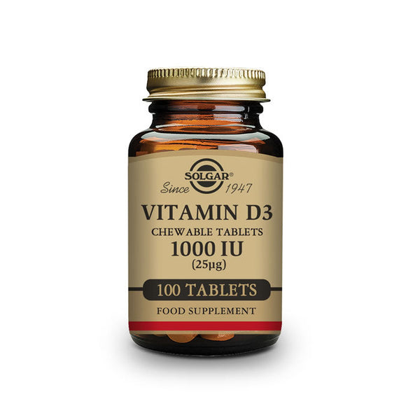 Solgar Vitamina D3 1000UI 100 Capsules Jag Couture Beauty