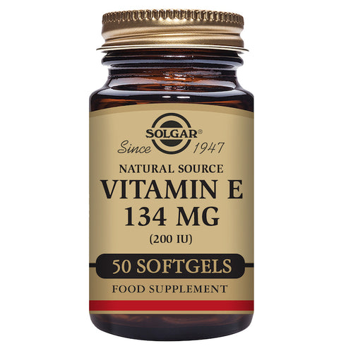 Solgar Vitamin E 134mg 200 IU 50 Softgels - Jag Couture Beauty