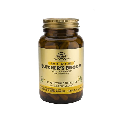 Solgar Butcher's Broom 100 Capsules - Jag Couture Beauty