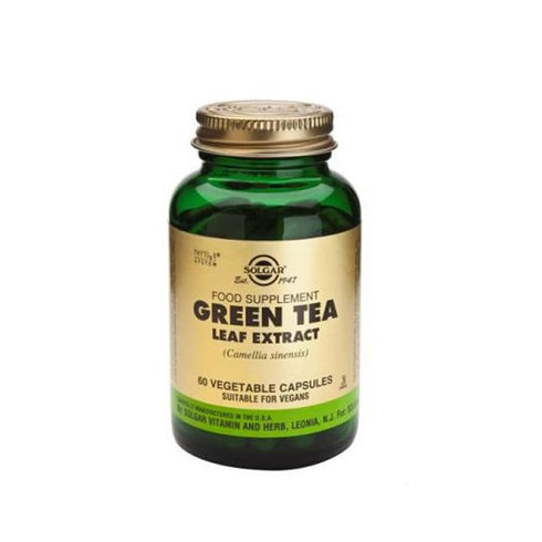 Solgar Spf Green Tea-Leaf Extract 60 Capsules - Jag Couture Beauty