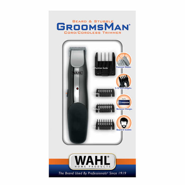 Wahl Groomsman Bart- und Stoppelschneider mit Kabel/Akku