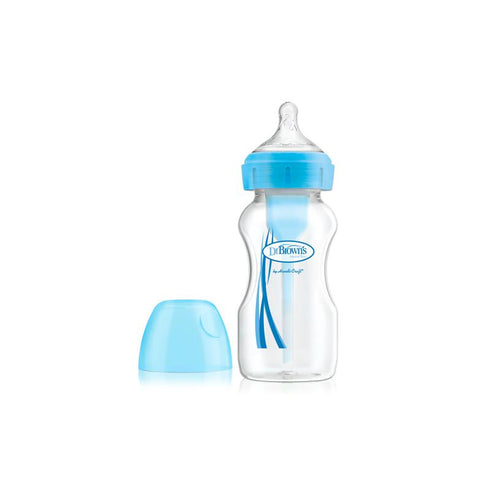 Dr. Brown's Biberón Options Boca Ancha Azul 270ml - Jag Couture Beauty