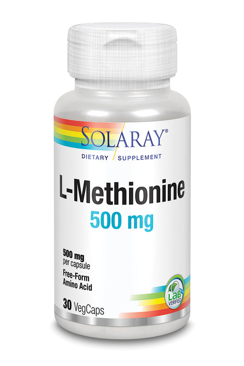 Solaray L-Methionine 500 Mg 30 Caps - Jag Couture Beauty