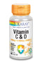 Solaray Vitamina C y D 60 Vcaps Jag Couture Beauty