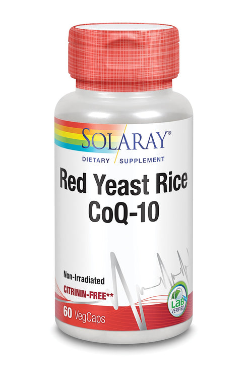 Solaray Red Yeast Rice Plus Q10 60 Vcaps Jag Couture Beauty