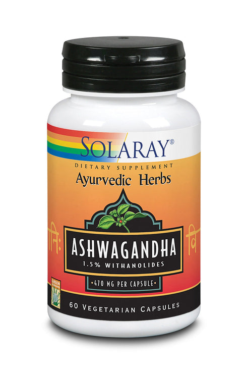 Ashwagandha 470 Mg 60 Caps Vegetales-Solaray Jag Couture Beauty