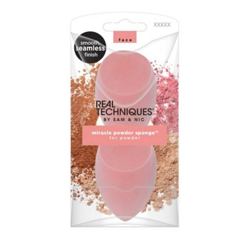 Real Techniques Miracle Powder Sponge Set 2 Pieces - Jag Couture Beauty