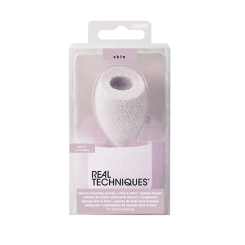 Real Techniques Cleansing Sponge + Sponge Keeper - Jag Couture Beauty