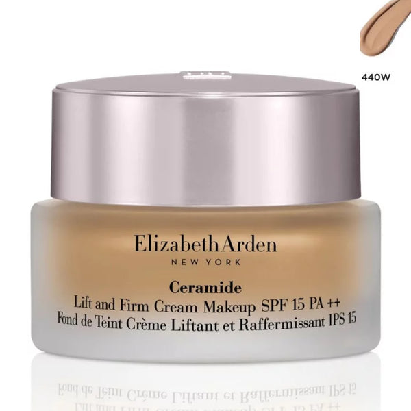Elizabeth Arden Ceramide Lift & Firm Cream Foundation 440W - Jag Couture Beauty