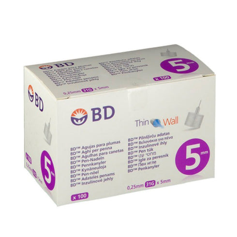 Bd Micro-fine Pen Needles 0,25 x 5mm 100 Pieces Jag Couture Beauty