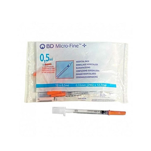 Bd Insulin Syringe Microfine 0,5 X 12,7 10 pcs. Jag Couture Beauty