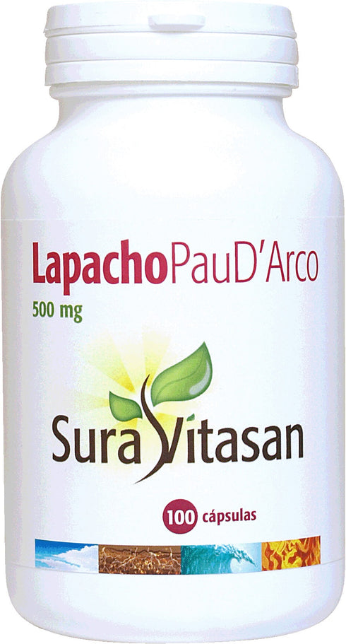 Sura Vitas Lapacho Pau Darco 500 Mg 100 Caps Jag Couture Beauty
