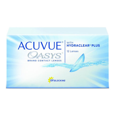 Acuvue Oasys Hydraclear Contact Lenses 2 Weeks Replacement -2.50 BC/8.4 12 Units - Jag Couture Beauty