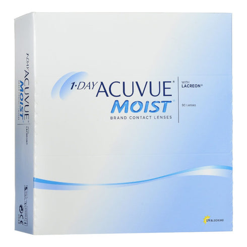 Acuvue Moist Contact Lenses 1 Day Replacement -2.50 BC/8.5 90 Units - Jag Couture Beauty