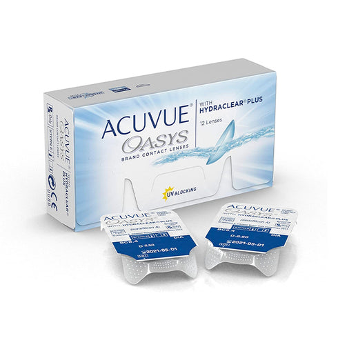 Acuvue Oasys Hydraclear Contact Lenses Replacement 2 Weeks -3.75 BC/8.4 12 Units - Jag Couture Beauty