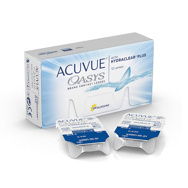 Acuvue Oasys Hydraclear Contact Lenses Replacement 2 Weeks -3.75 BC/8.4 12 Units - Jag Couture Beauty