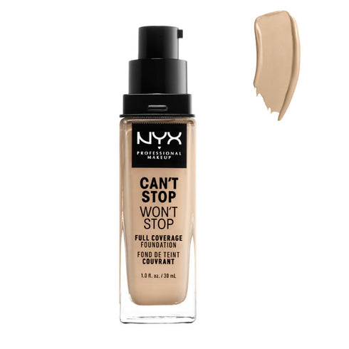 Nyx Can´t Stop Won´t Stop Full Coverage Foundation Warm Vanilla 30ml - Jag Couture Beauty
