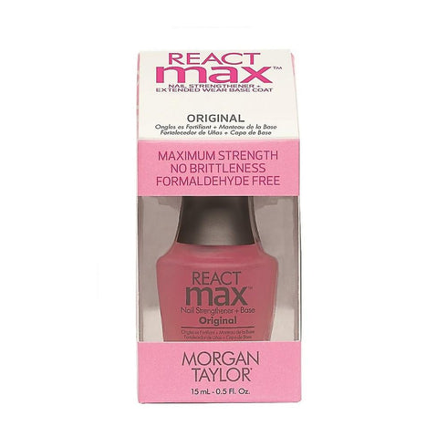 Morgan Taylor React Max Original Nail Strengthener Base 15ml Jag Couture Beauty