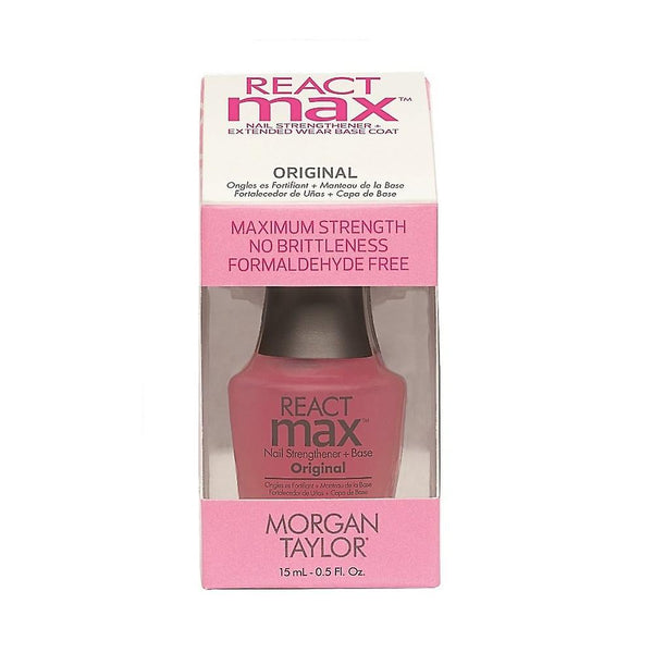 Morgan Taylor React Max Original Nail Strengthener Base 15ml Jag Couture Beauty