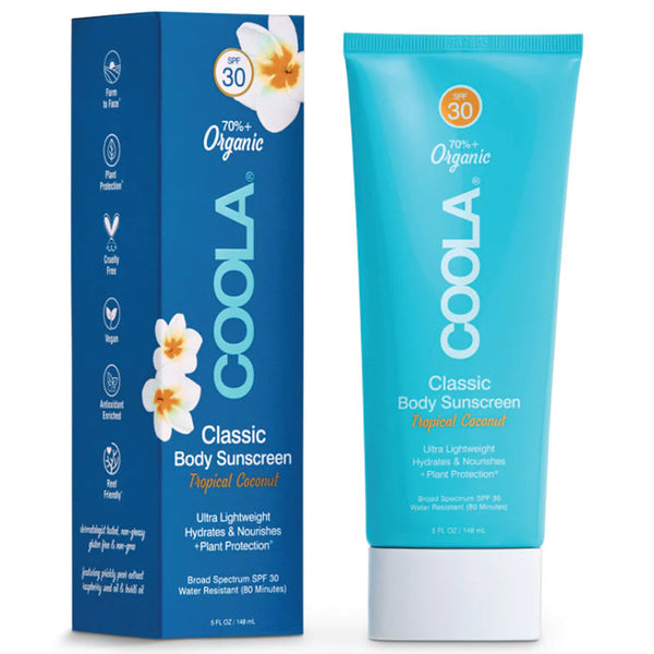 Coola Classic Body Organic Sunscreen Lotion Spf30 Tropical Coconut 148ml Jag Couture Beauty