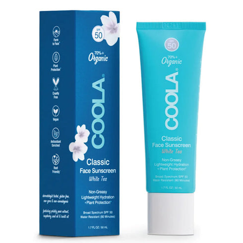 Coola Classic Face Organic Sunscreen Lotion White Tea Spf50 50ml Jag Couture Beauty