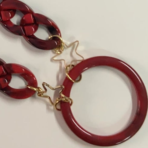 Farmamoda Garnet Necklace For Glasses - Jag Couture Beauty