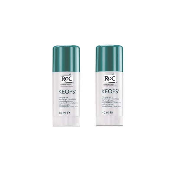 Roc Keops Stick Deodorant 2x40ml - Jag Couture Beauty