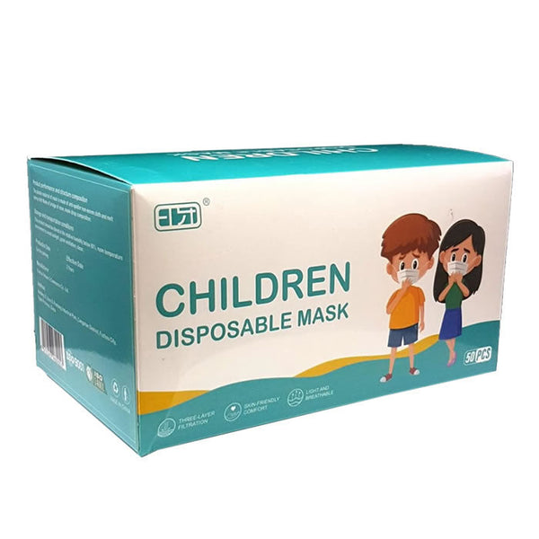Disposable Blue Kids Face Masks 50 units Jag Couture Beauty