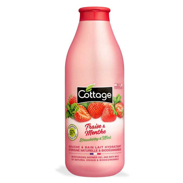 Cottage Moisturizing Shower Milk Strawberry & Mint 750ml Jag Couture Beauty