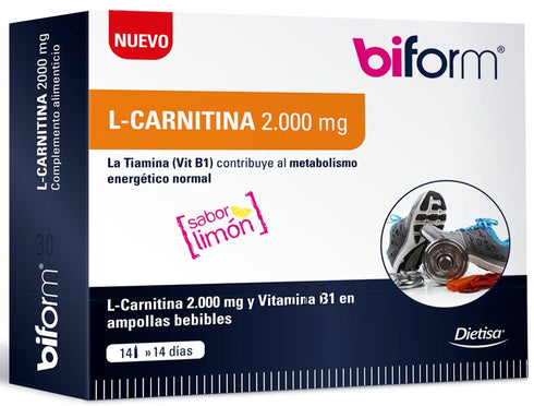 Biform L Carnitina 2000 Mg 14 Viales X 10ml Jag Couture Beauty