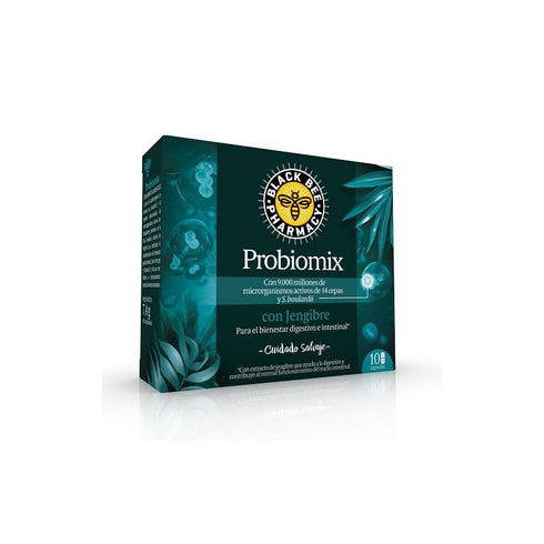 Black Bee Probiomix Con Jengibre 10 Cápsulas Jag Couture Beauty