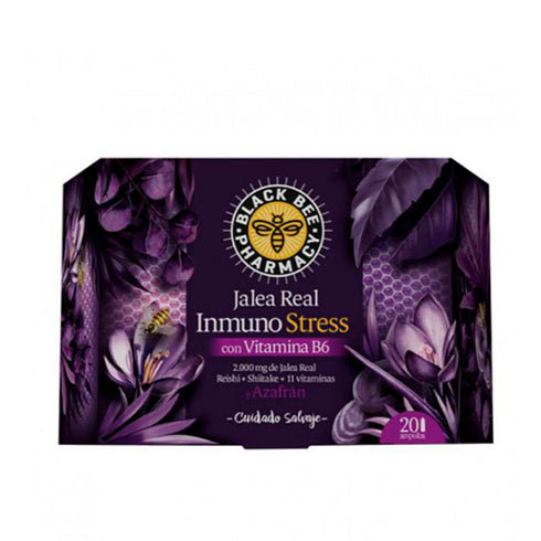 Schwarze Biene Gelée Royale Immuno Stress 20 Fläschchen